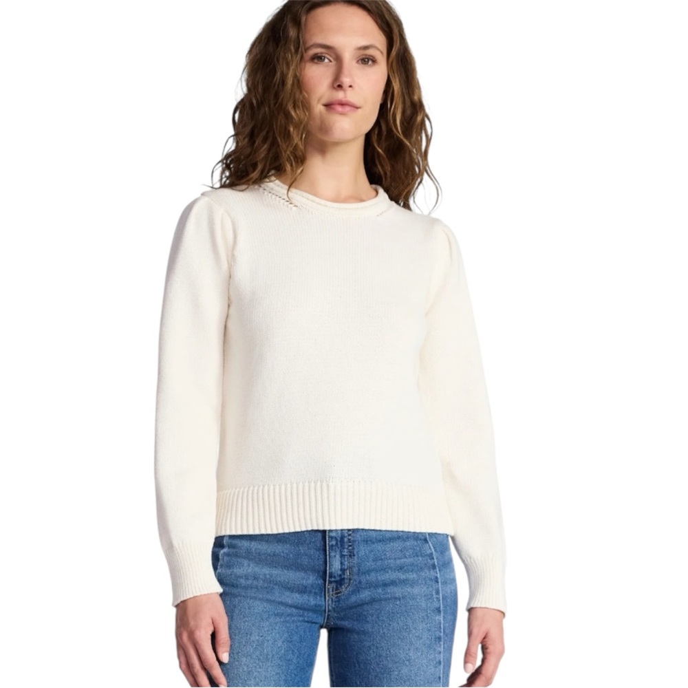 Time and Tru Women's Crewneck Sweater with Long Sleeves, Sizes XXL (20)